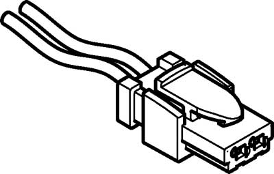 câble à connecteur femelle NEBV-HSG2-KN-2.5-N-LE2