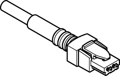 câble à connecteur femelle NEBV-HSG2-P-1-N-LE2