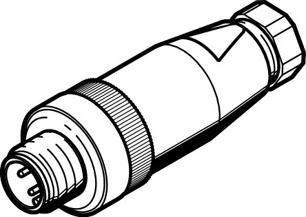 NECU-S-M12G4-P1-IS Connecteur mâle