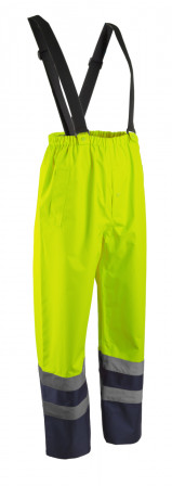 HYDRA Pantalon de pluie Jaune HV Marine taille 0XL