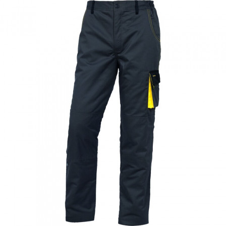 PANTALON D-MACH GRIS/JAUNE L