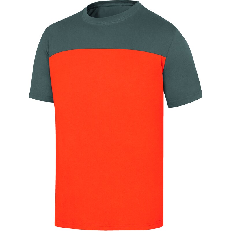 TEE SHIRT GENOA2 ORANGE/GRIS S