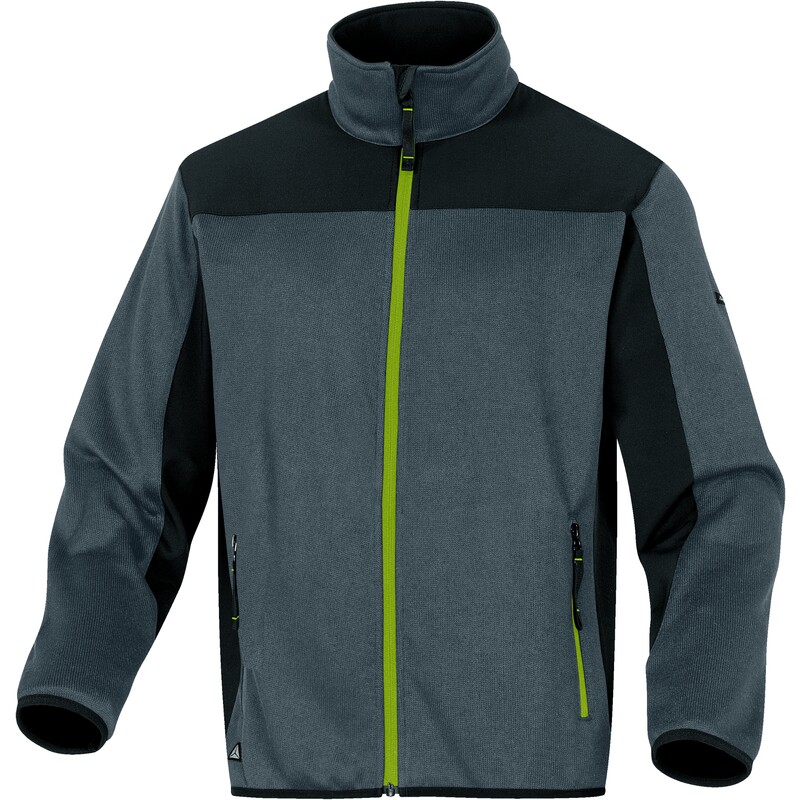 VESTE PULL BEAVER GRIS/VERT L