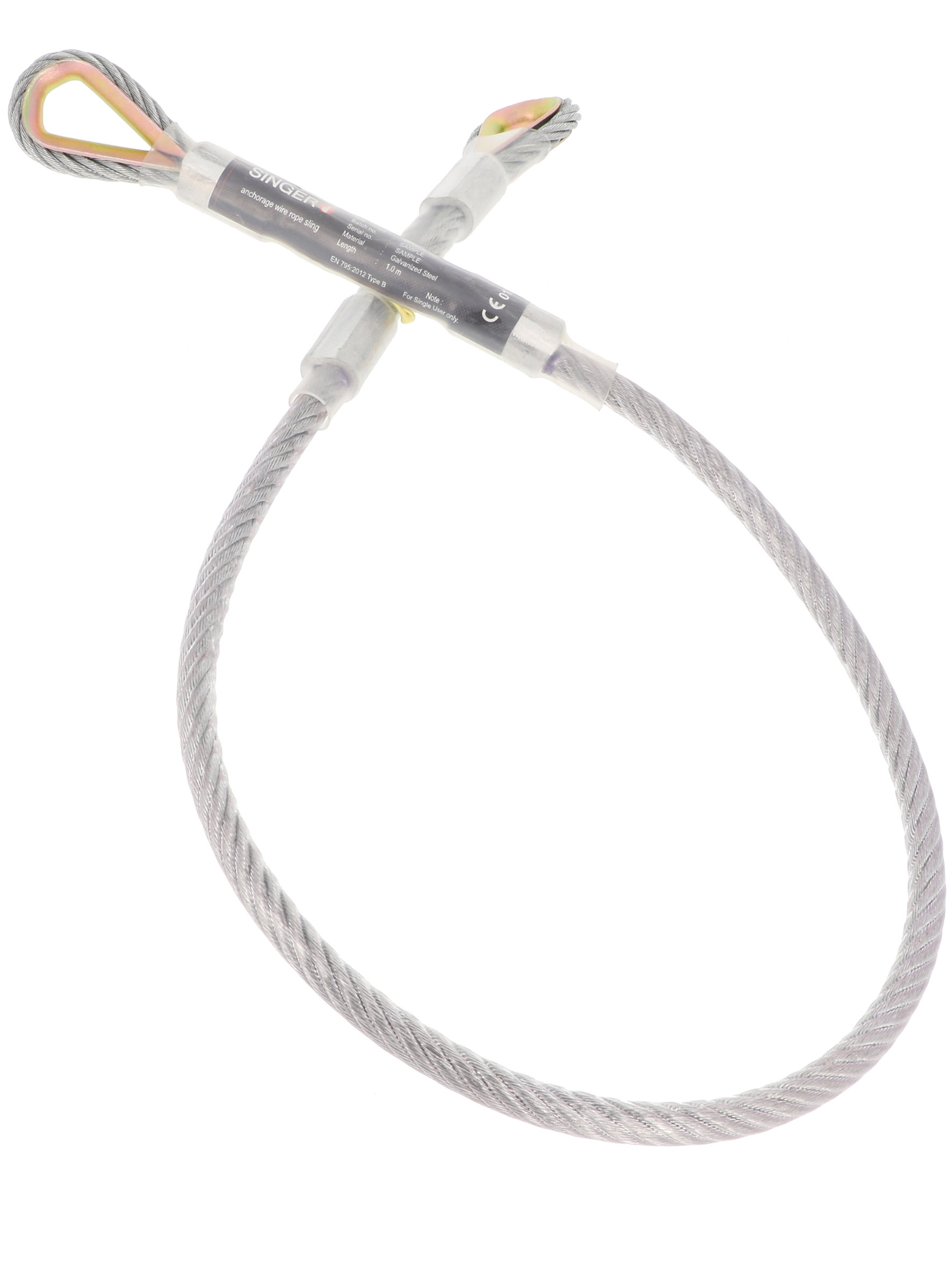 ANNEAU ANCRAGE CABLE 1M