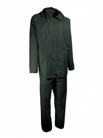 ENSEMBLE PLUIE NYL/PVC VERT, L
