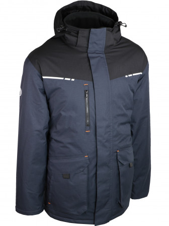 PARKA RIPSTOP MARINE/NOIR S