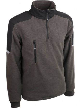 PULL POLAIRE GRIS TAILLE M