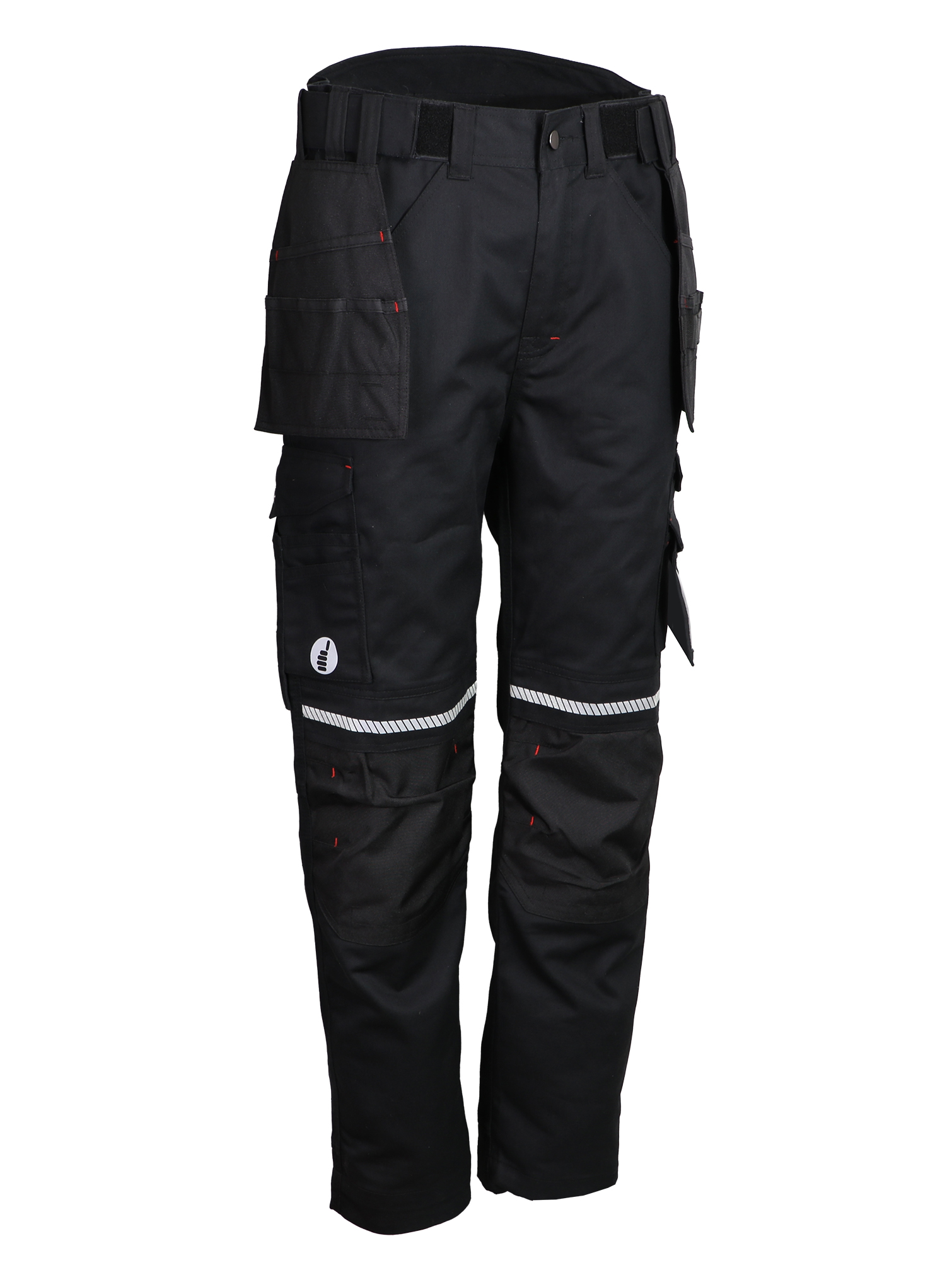 PANTALON COTON/POLY NOIR, M