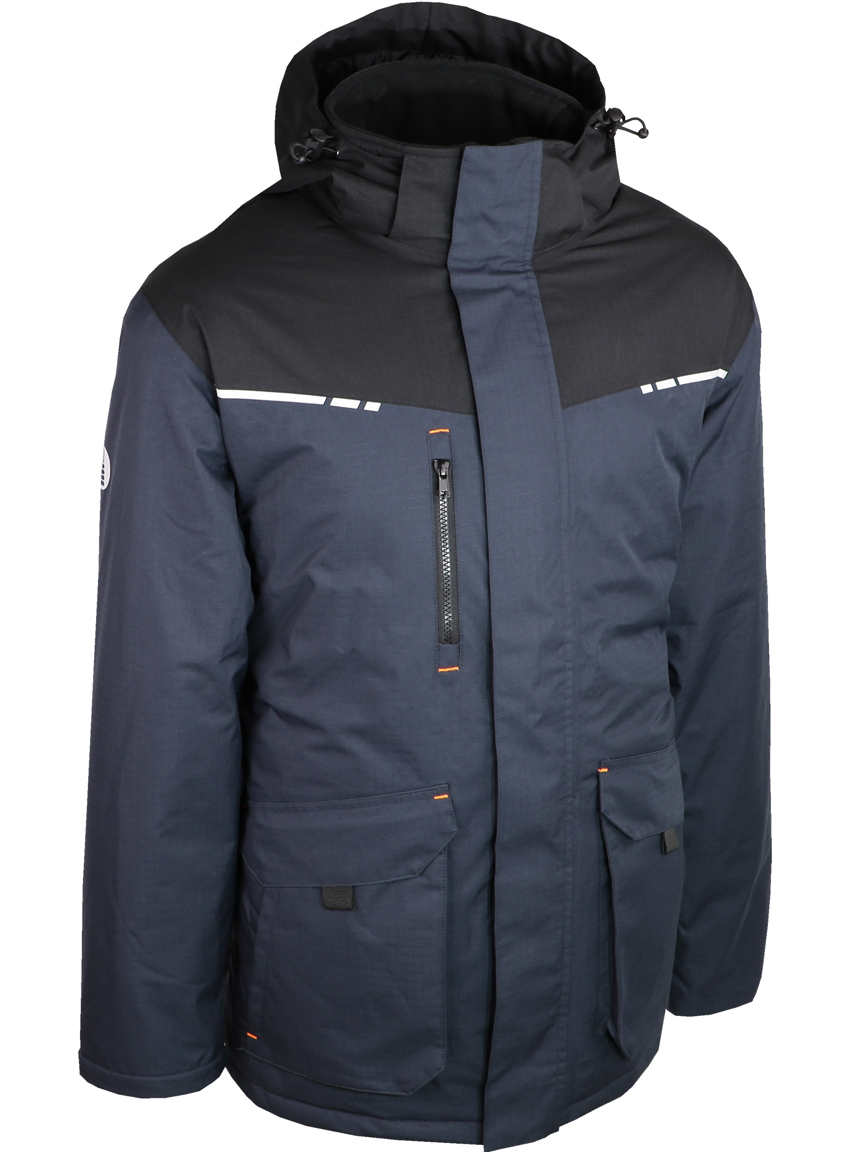 PARKA RIPSTOP MARINE/NOIR S