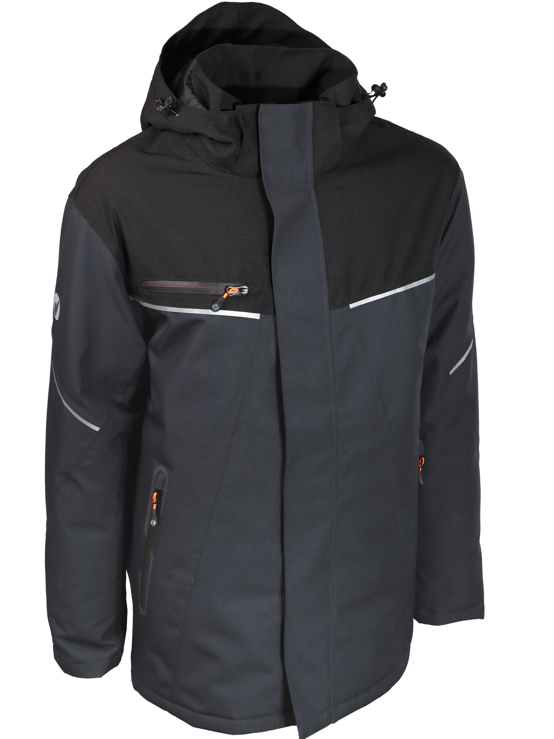 PARKA STRETCH GRIS/NOIR M