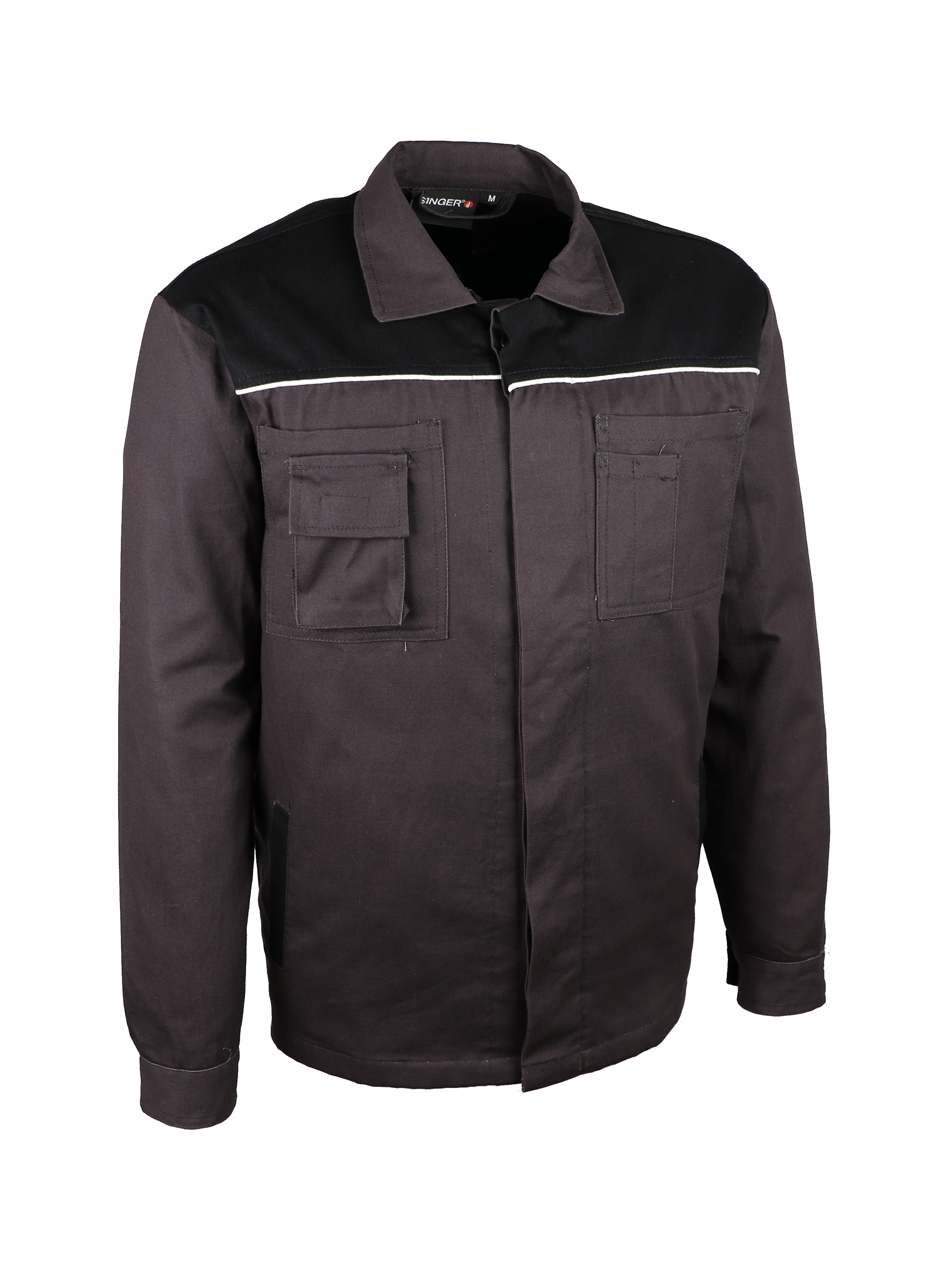 VESTE GRISE 100 % COTON - L