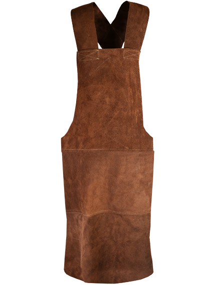 TABLIER CUIR MARRON 90*70CM