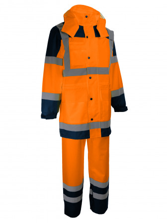 ENSEMBLE PLUIE O FLUO POLY END PU,3XL