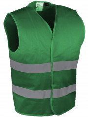 GILET VERT 2 BANDES HV L