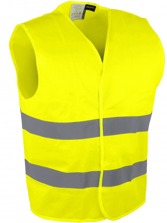 GILET HV JAUNE 2 BDES HOR XL