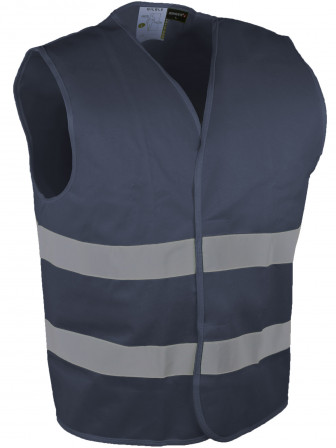 GILET BLEU 2 BANDES HV L