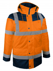 PARKA HV ORANGE & BLEU / 4XL