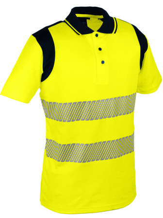 POLO HV POLYCOTON JAUNE M