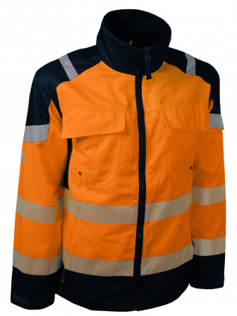 VESTE HV ORANGE/MARINE, M