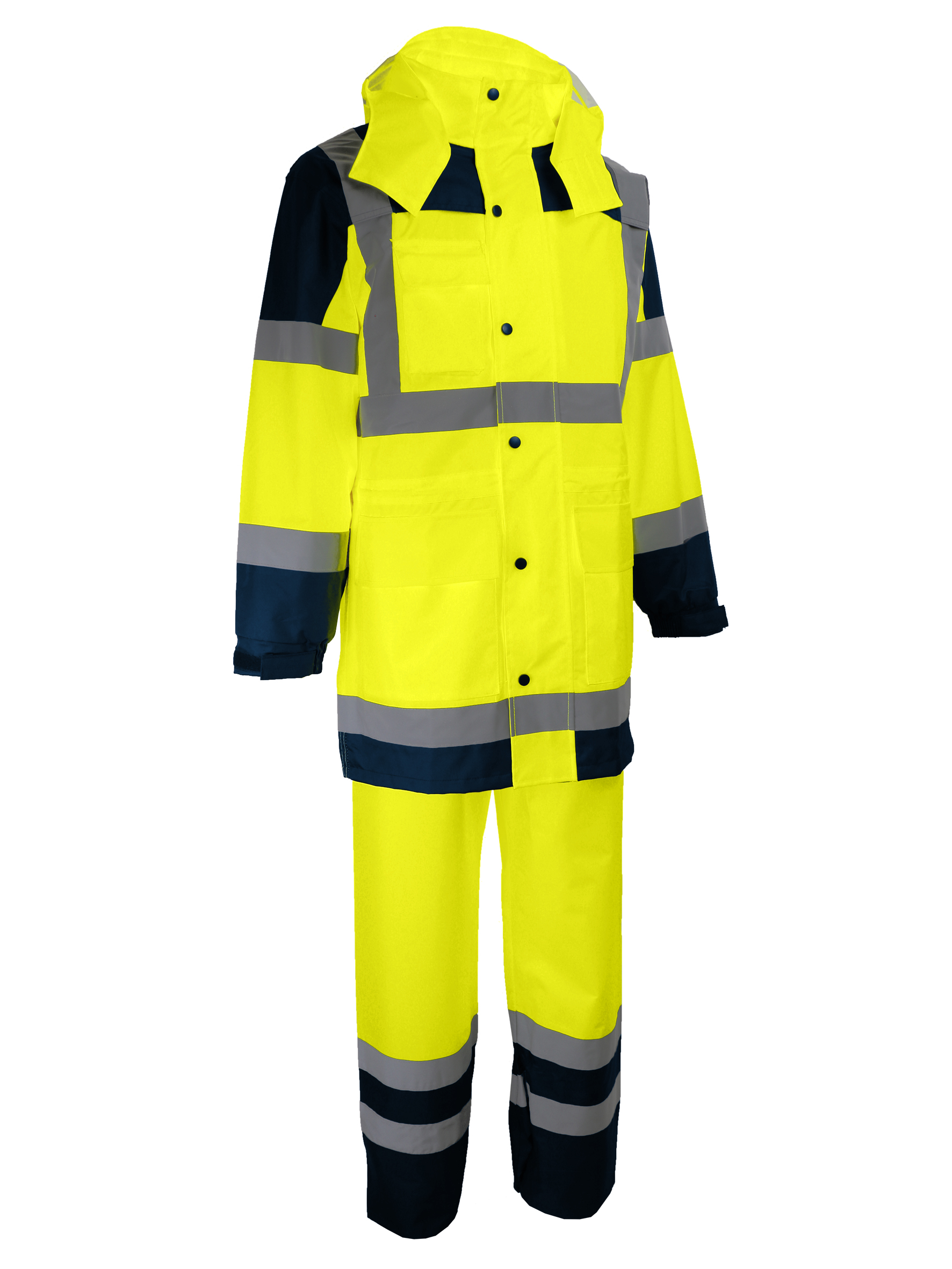ENSEMBLE PLUIE J FLUO POLY END PU, L