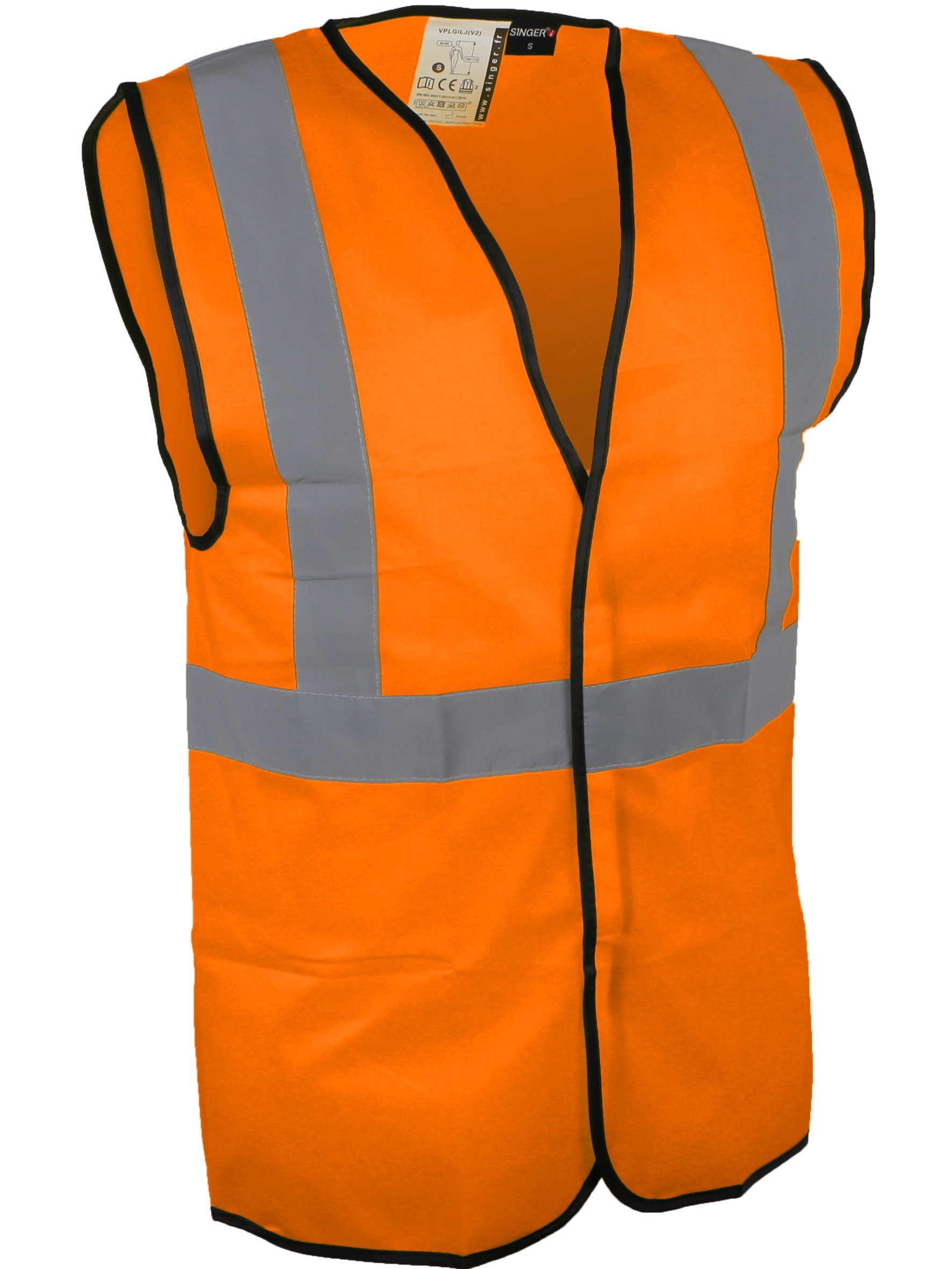 GILET HTE VIS. ORANGE T.L