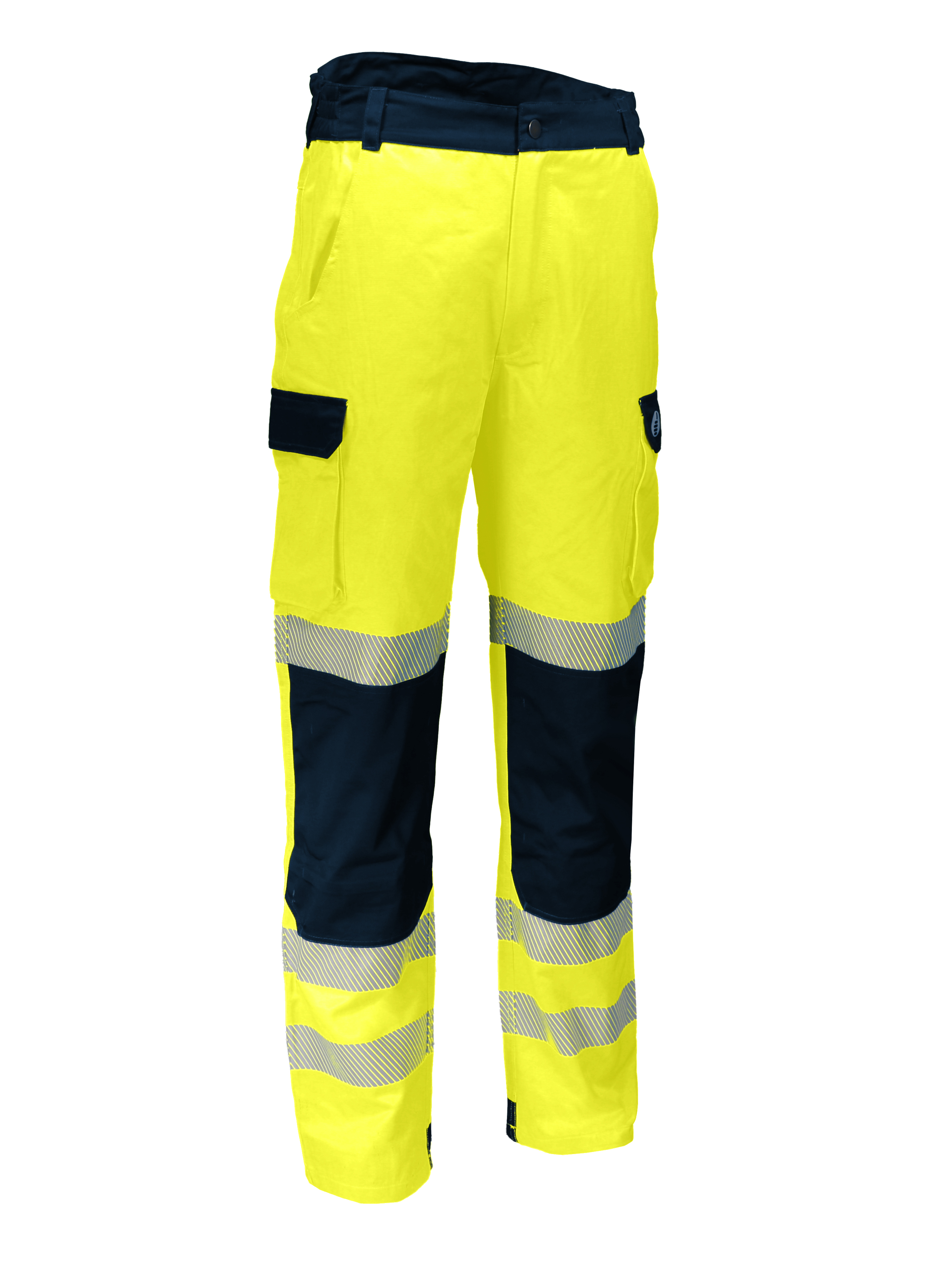 PANTALON HV JAUNE/MARINE, S