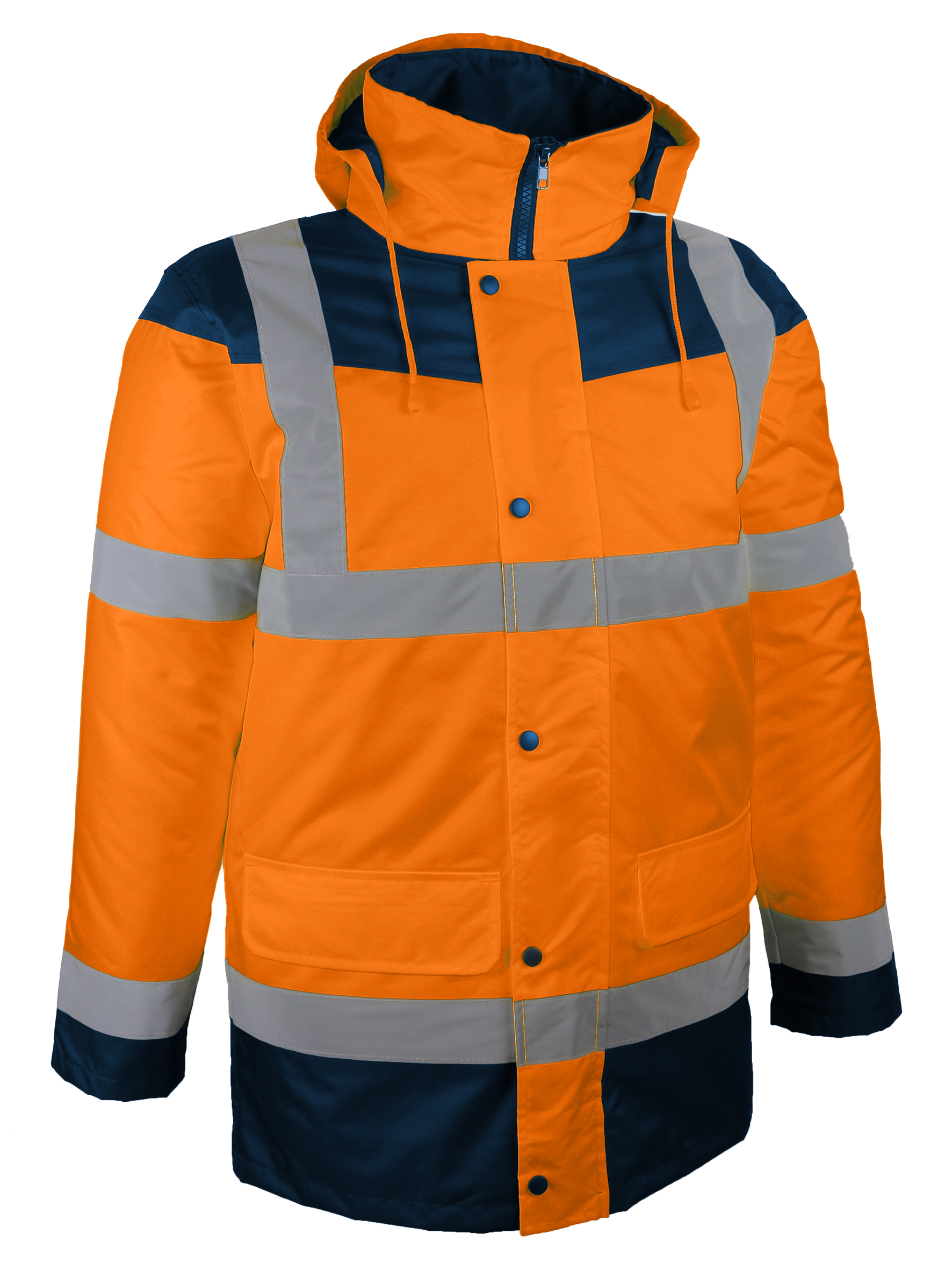 PARKA HV ORANGE & BLEU T.M