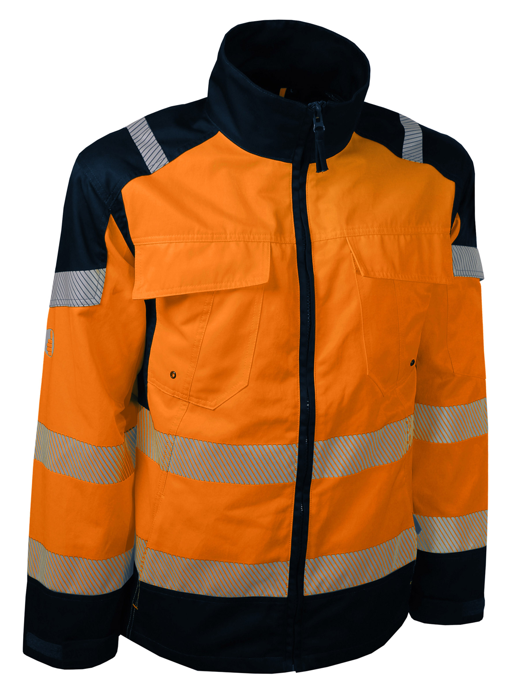 VESTE HV ORANGE/MARINE, M