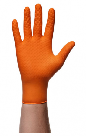 GANT NITRILE NON POUDRE ORANGE GOGRIP TAILLE L