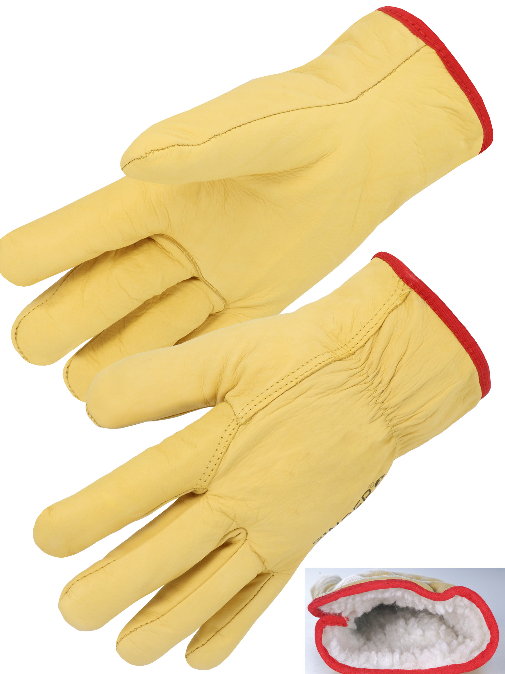 GANT FLEUR JAUNE FOURRE 10