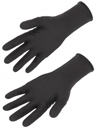 100 GANTS NITRILE NOIR, M