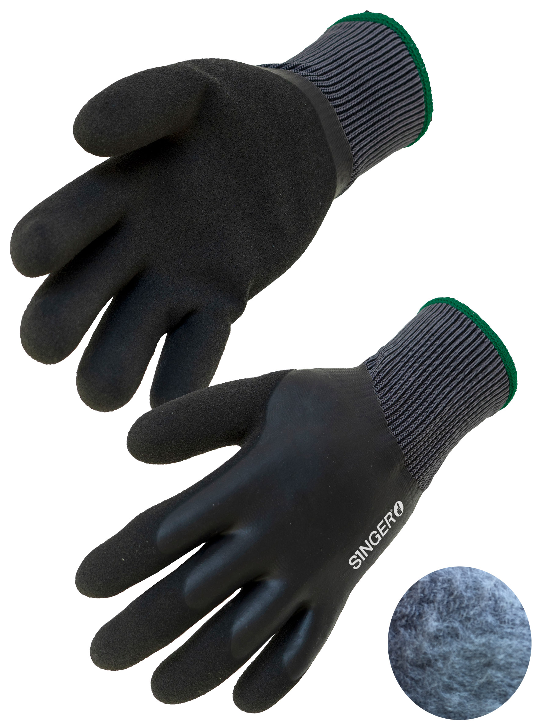 GANTS DOUBLE ENDUC LATEX FOURRE T8