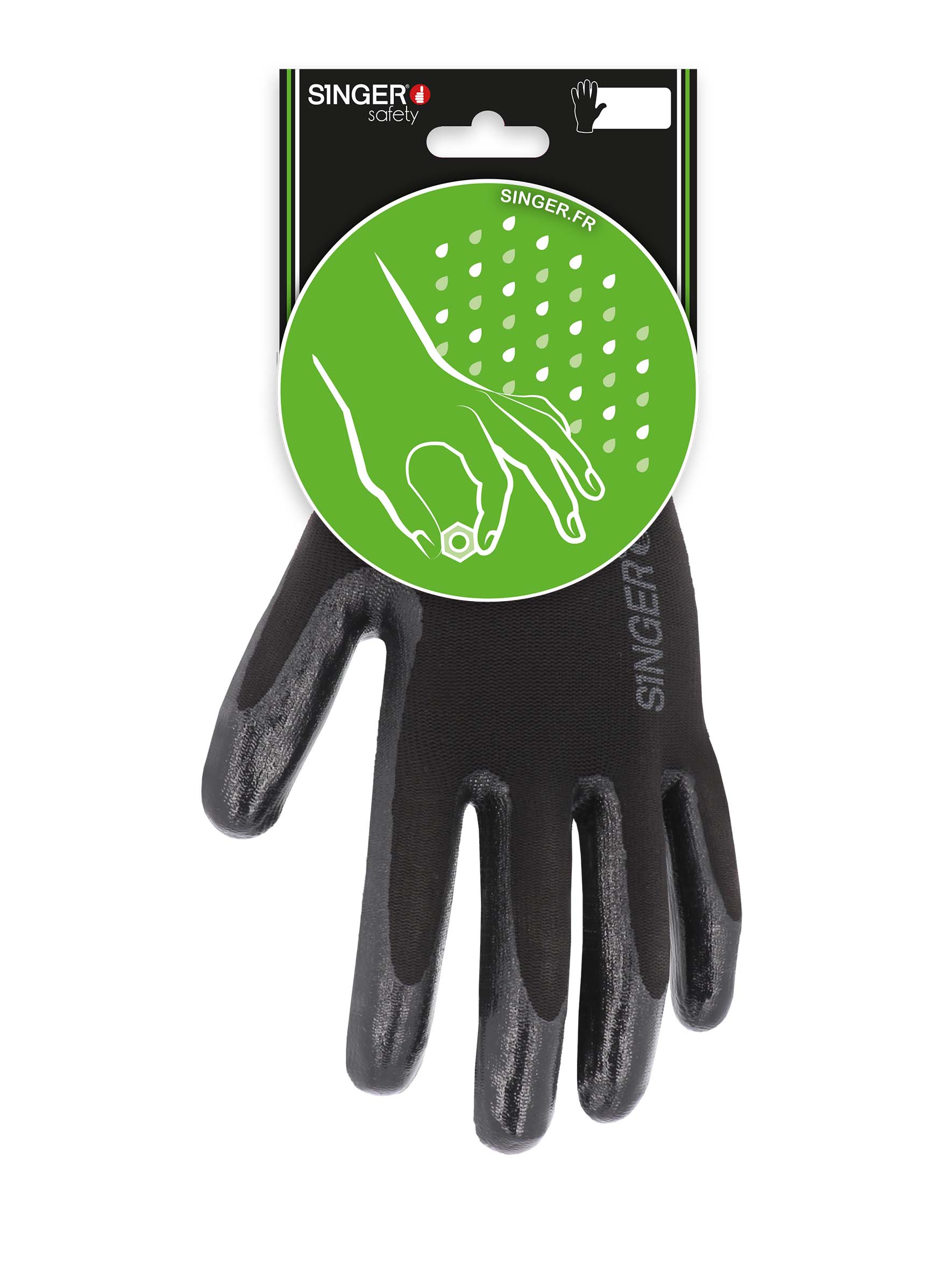 GANTS NYLON END NITRILE NOIR 11 CA