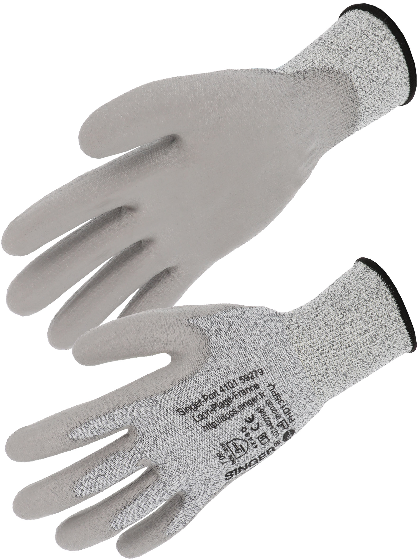 GANTS FIBRE HT GRIS END PU GRIS 9