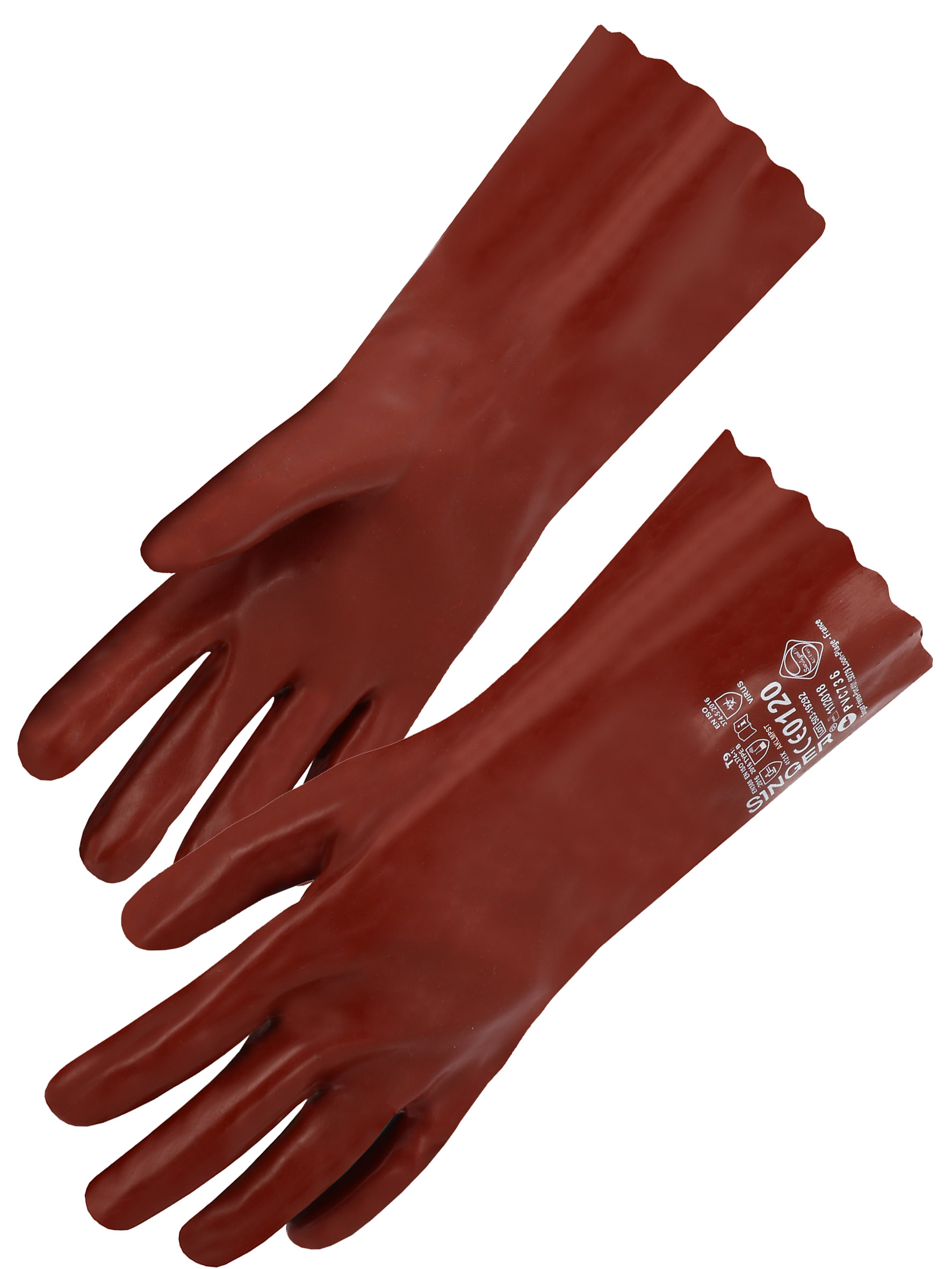 GANT PVC ROUGE 35CM, 10