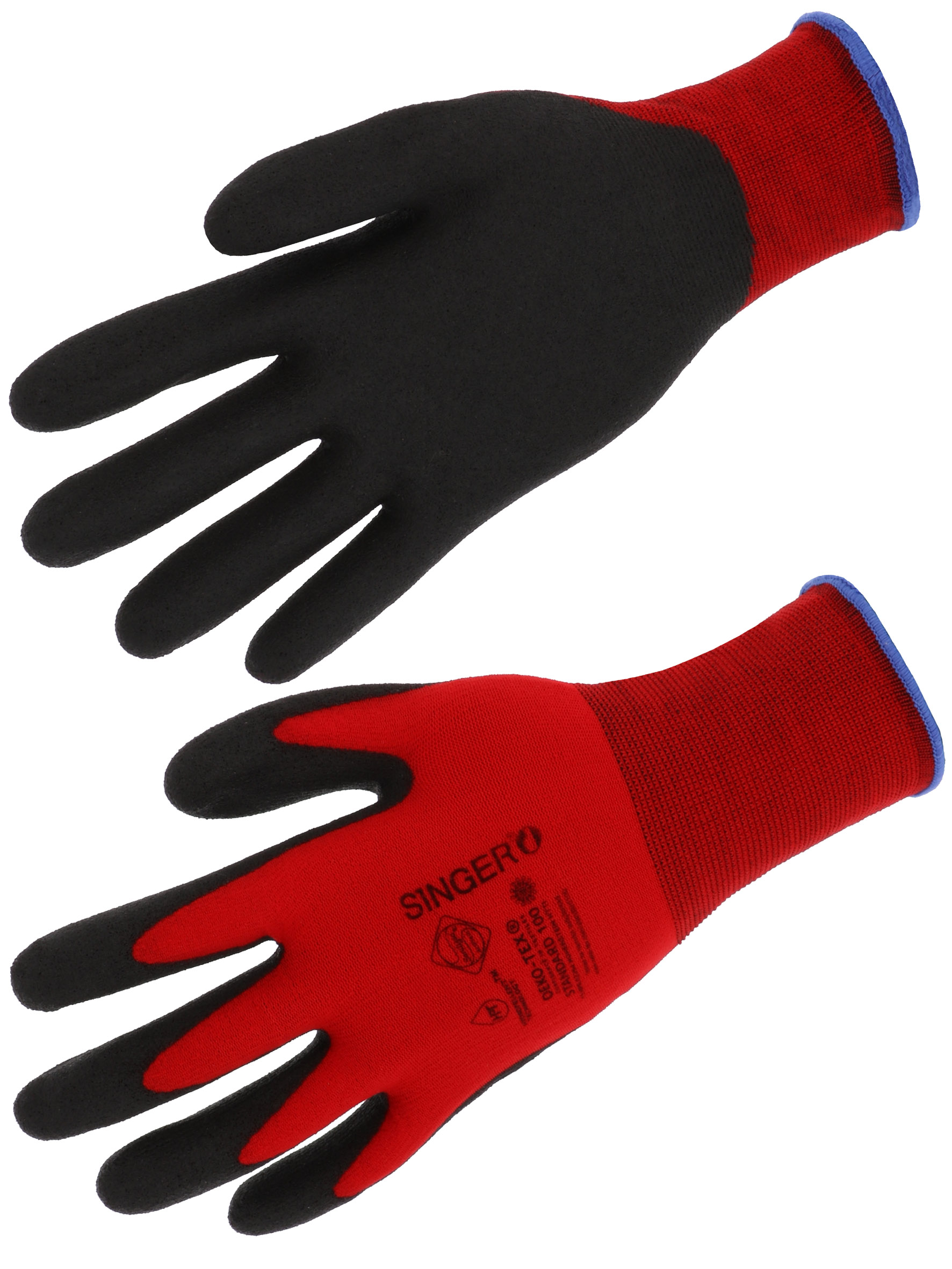 GANTS TRICOTE J15 END PVC CFT NOIR 7