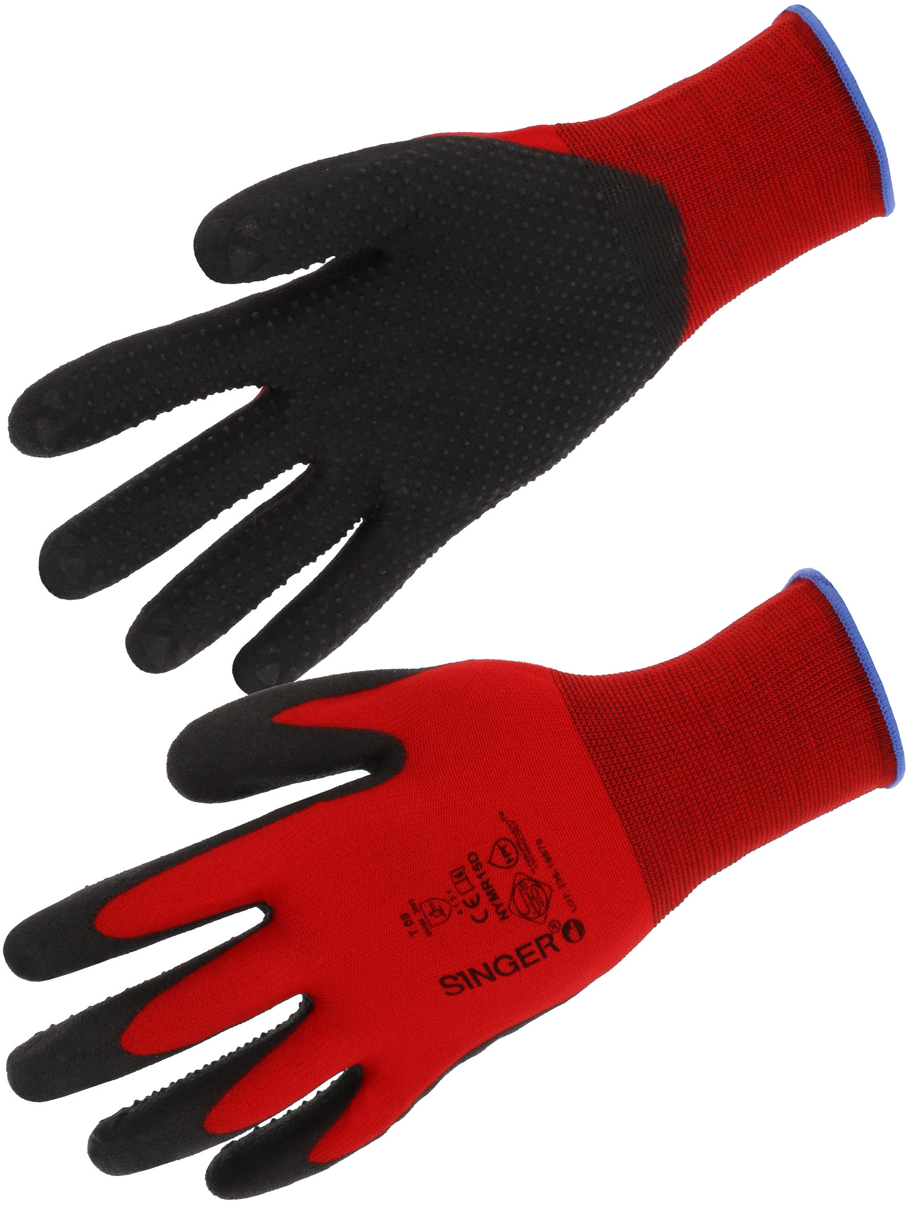 GANTS TRICOT END HPT+PICOTS PVC T 10