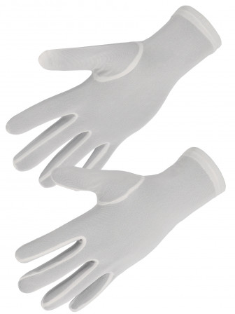 GANTS NYLON BLANC AVEC OURLET T12