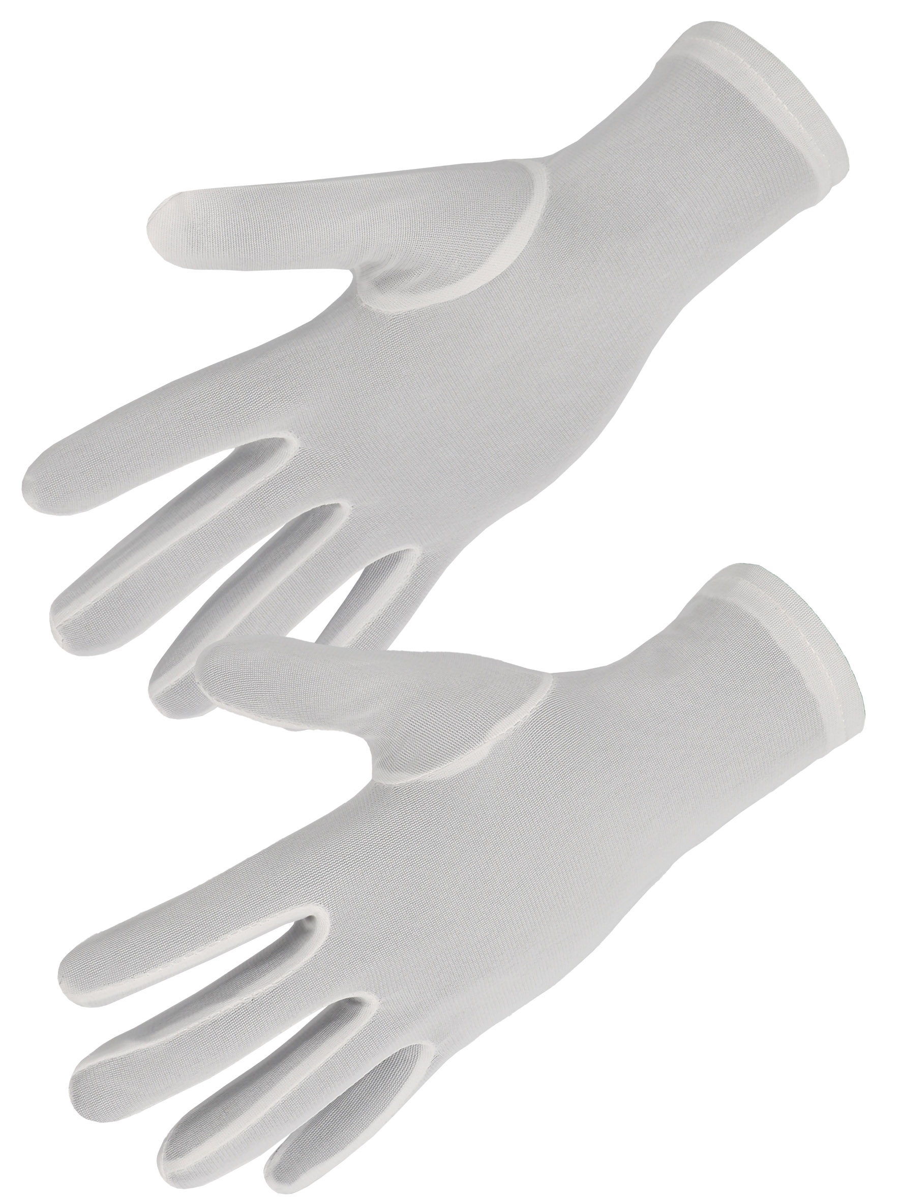 GANTS NYLON BLANC AVEC OURLET T12