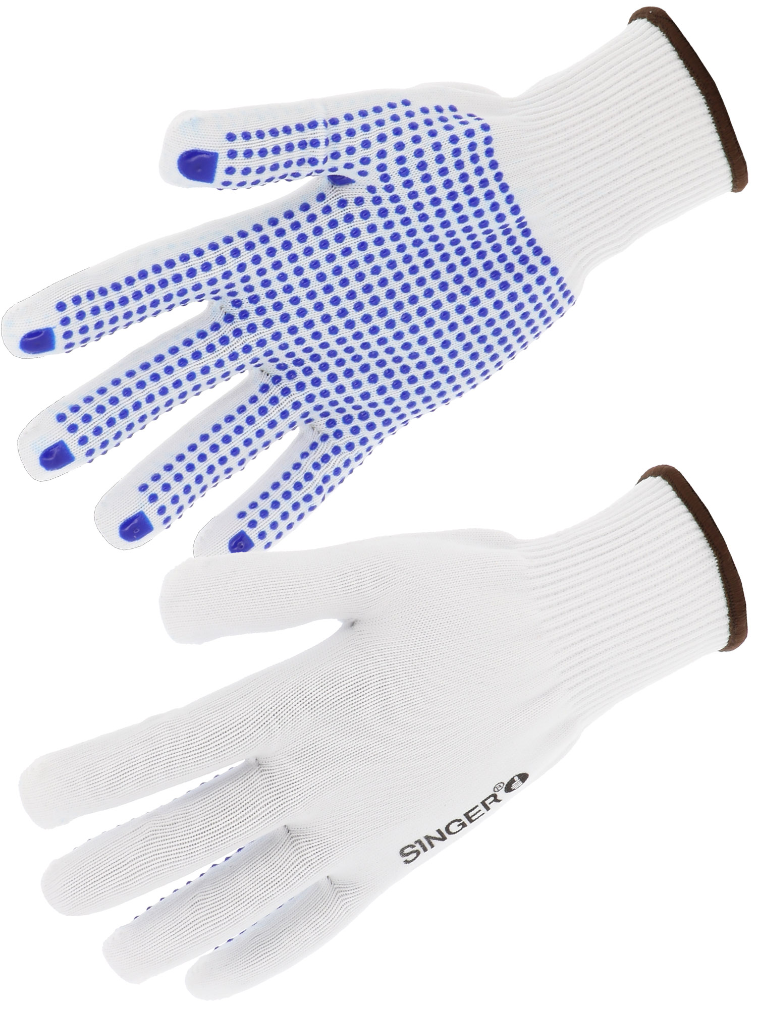 GANTS NYLON TRICOTE PTS PVC 10