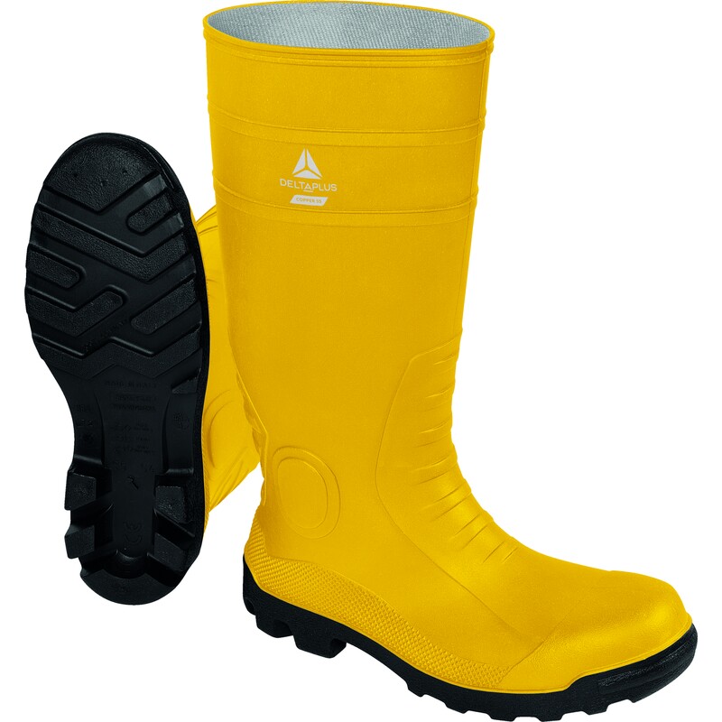 BOTTE PVC COPPER S5 JAUNE 44