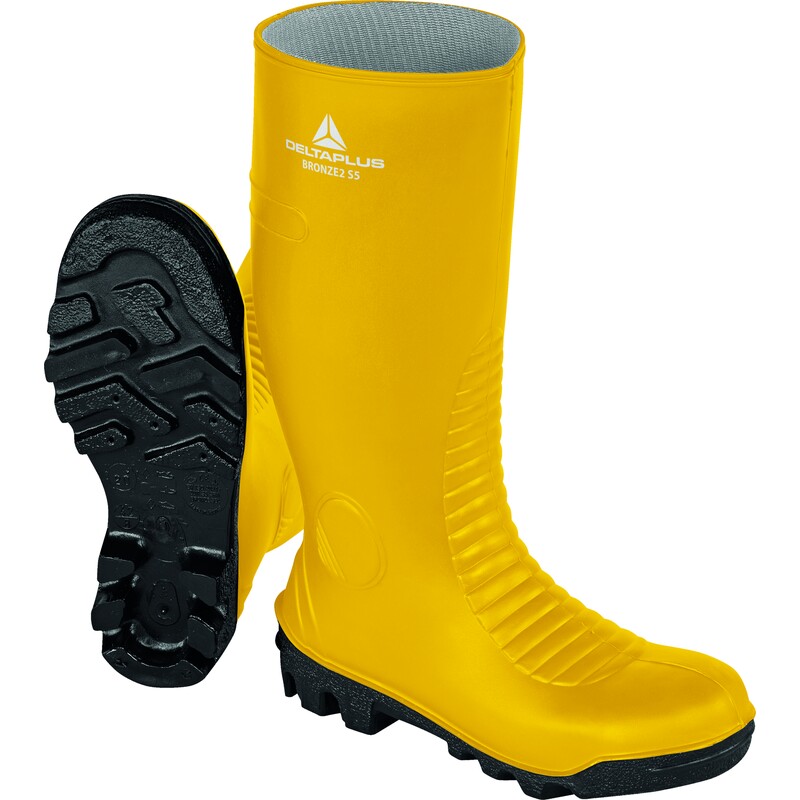 BOTTE PVC BRONZE2 S5 JAUNE 45