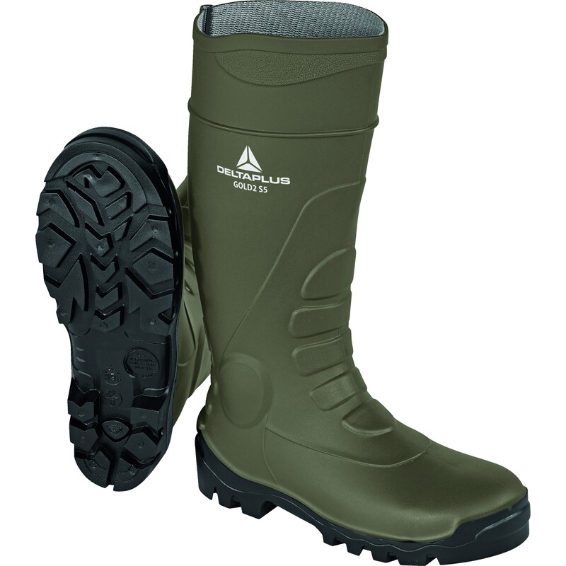 BOTTE PVC GOLD2 S5 KAKI 44