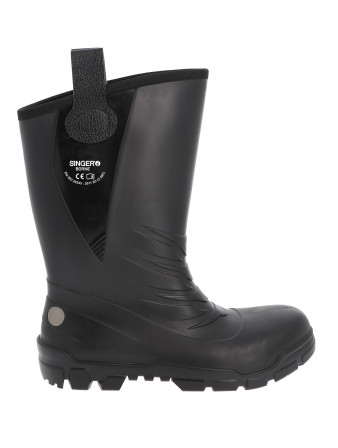 BOTTE PVC NOIR FOURRE S5 43