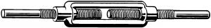 TENDEUR EMBOUT A SOUDER AC-ZN CL.3.6 M20 DIN1480