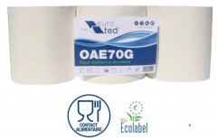 6 Bobines Blanches pure ouate dévidage central Ø200