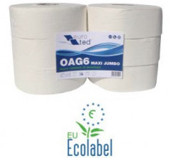 Paquet de 6 rouleaux de papier toilette maxi jumbo 380m blanc