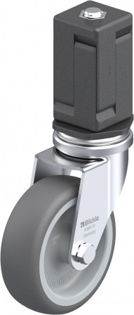 Roulette d’appareil pivotante polyuréthane thermoplastique avec trou central et douille expansible