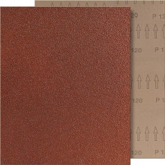 Toile abrasive 230x280mm G80 brun  