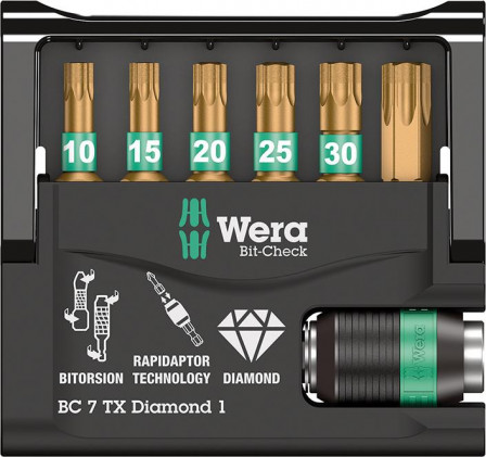 Jeu d'embouts Bit-Check 7TX Diamond 1 